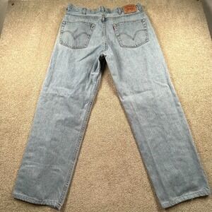 Levi's 550 Relaxed Fit Jeans Mens 38 Blue Light Wash Straight Everyday Wear